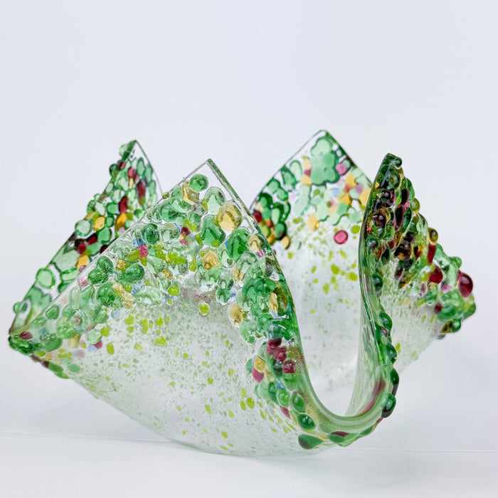 Frit Color Blend Handkerchief Dish